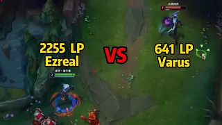 HanQL: 2255LP Ezreal vs 641LP Varus on Super Server!