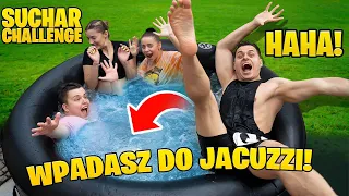 ŚMIEJESZ SIĘ WPADASZ do JACUZZI! Suchar Challenge z Ekipą!