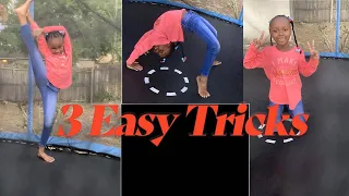 3 EASY TRAMPOLINE TRICKS FOR BEGINNERS