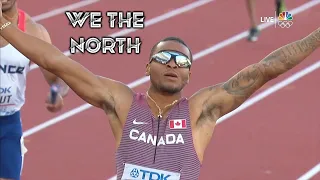 Andre De Grasse Leads Canada Upset USA Men's 4x100 Relay at the World Championships (July 23, 2022)