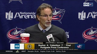 John Tortorella liked Artemi Panarin's fight with Charlie McAvoy | BLUE JACKETS-BRUINS POSTGAME