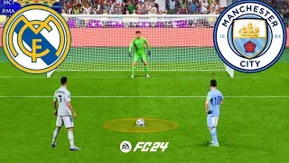 MANCHESTER CITY VS REAL MADRID PENALTY SHOOTOUT FC 24 QUARTER FINALS