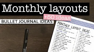 50 BULLET JOURNAL SPREAD IDEAS 💜 Bullet journal spreads to include in your monthly setup