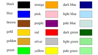 Colours in English