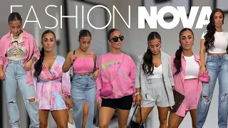 HUGE FASHION NOVA SUMMER TRY ON HAUL🩷 | denim, 2 piece sets, skirts, tops *30+ items!*