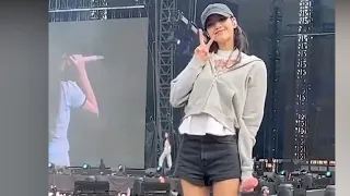 Lisa so Adorable at Blackpink Bornpink World Tour in Kaohsiung Taiwan Day-2! Souncheck - Fancam!