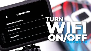 How To Turn Wifi On/Off on Your New GoPro Hero 10 Black • WORKS! • Fastest Tutorial • 2023