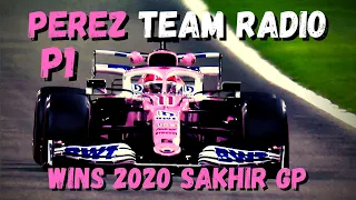 Sergio Perez Team Radio WINS 2020 Sakhir GP P1 "I'M SPEECHLESS" | UNHEARD F1 Team Radio