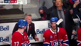 Scuffle between Canadiens' Gallagher and Canucks' Demko & Ekman-Larsson by Canucks goal