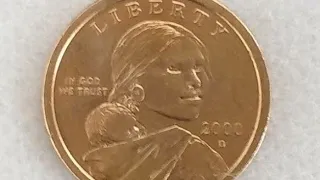 1 DÓLAR SACAGAWEA 2000 D VARIANTE VALIOSA