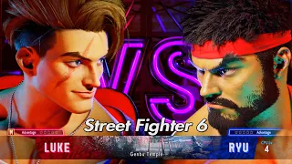 Street Fighter 6 - PS5 - Luke Vs Ryu - Gameplay Trailer - 4K