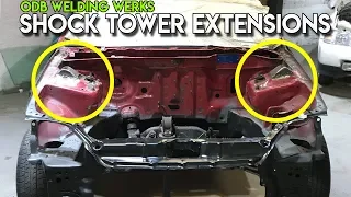 Shock Tower Extensions Shaving Engine Bay Part1 Honda Civic Eg