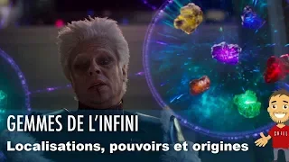 AVENGERS : Pierres de l'INFINI, localisations, origines et POUVOIRS