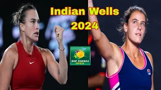 Aryna Sabalenka Vs Emma Navarro - Indian Wells Open 2024 Highlights