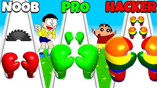 Shinchan And Nobita Run For Gloves 😂😍|| Funny Game Level Up Boxing 3d || Shinchan And Nobita Game