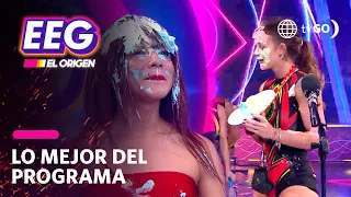 EEG El Origen: Ducelia Echevarría lanzó torta en la cara a la "Uchulú" por ganar duelo de chiste