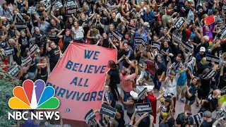 Watch Protesters Take A Stand Against The Vote To Confirm Brett Kavanaugh | NBC News