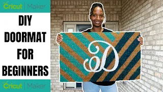 (easy) HOW TO MAKE A DOOR MAT WITH CRICUT FOR BEGINNERS