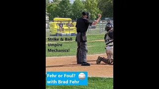 Umpire Mechanics | Calling Balls And Strikes