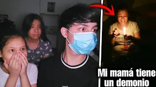 SE LE METIO *UN DEM*NIO A MI MAMÁ* ENFRENTE DE MIS HERMANAS 😱 BROMA PESADA