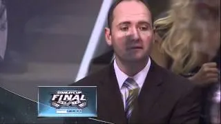 Taylor Stevens behind Deboer. New Jersey Devils vs LA Kings Stanley Cup Game 6 6/11/12 NHL Hockey