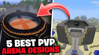 5 BEST MINECRAFT PVP ARENA DESIGNS! (1080P HD)