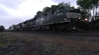 [4K] NS eastbound double stack intermodal train at Newport PA #shorts #short #shortvideo #youtube