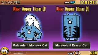 The Battle Cats - Malevolent Mohawk Cat & Malevolent Eraser Cat (UNIT)