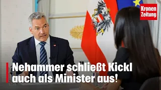 Nehammer schließt Kickl auch als Minister aus! | krone.tv SOMMERGESPRÄCHE