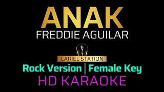 ANAK - Rock Version | KARAOKE - Female Key