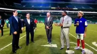 Steve Young doing the Ray Lewis Dance Celebration. Hilarious. HD quality. Whole clip