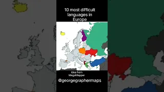 10 most difficult languages in #europe #mapping #shorts #ukraine #language #fyp @MillionaireAspiration