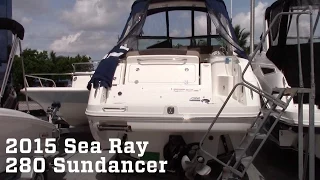 2015 Sea Ray 280 Sundancer Boat For Sale at MarineMax Pompano Beach