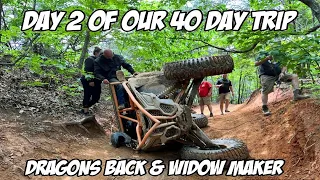 SUBSCRIBER RIDE DAY 2 Dragons Back | Sand Mines | Widow Maker | Episode 2 of 40 day 7000 mile trip