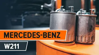 How to change fuel filter MERCEDES-BENZ E W211 TUTORIAL | AUTODOC