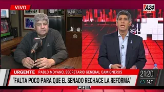 📢 Pablo Moyano, Sec. Gral. de Camioneros: "Javier Milei vive en otra realidad, en una fantasía"