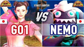 SF6 🔥 GO1 (Chun-Li) vs Nemo (Blanka) 🔥 SF6 High Level Gameplay