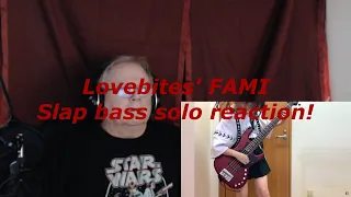 Lovebites' Fami Slap bass solo Reaction