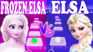 Frozen Elsa Into The Unknown Vs Elsa Let It Go - Tiles Hop EDM Rush!