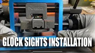 Affordable Glock Night Sights Installation With The VISM Rear Sight Pusher Tool