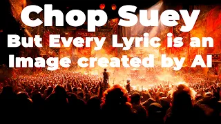 Chop Suey But Every Lyric is an Image created by AI