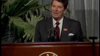 President Reagan visit to Fudan University and Rainbow Bridge Township on April 30 and May 1, 1984