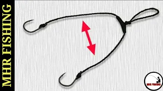 How to tie two Fishing Hooks / T-knot Fishing Tips ( T-Knot Tutorial )