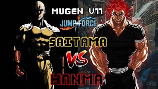 ไซตามะ ปะทะ ฮันมะ ยูจิโร่ การสู้กันระหว่างชายที่แข็งแกร่งที่สุด [MUGEN JUMPFORCE V11]