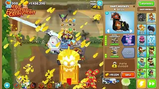 How Far Can Max Buffed Every Tower Survive Bloons Tower Defense 6