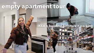 EMPTY APARTMENT TOUR 2022 *Weekly Vlog* | IKEA, Building Furniture, Packing Home, Moving In