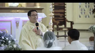 Father Jhoen Homily // Mico and Ellaine Wedding