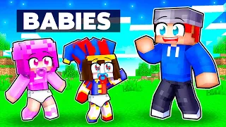 Playing Minecraft in BABY MODE With Pomni! The Amazing Digital Circus