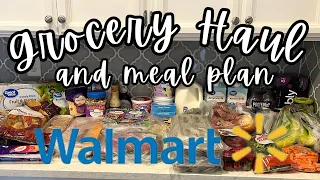 Under Budget AGAIN!  Weekly Walmart Grocery Haul and Meal Plan.  #walmarthaul #weeklymealplan