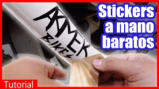 Como hacer stickers para tu bicicleta (Muy barato)